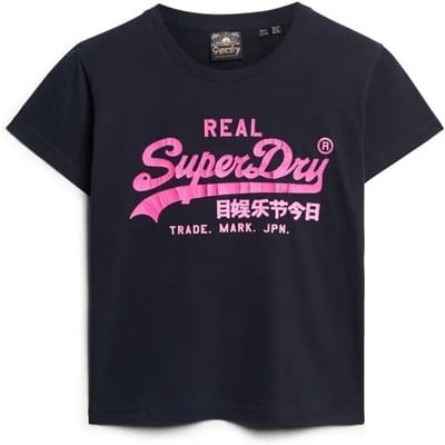 Slim-fit fluorescerende T-shirt voor dames Superdry