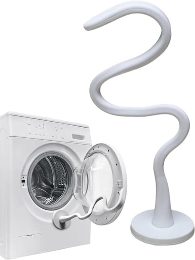 Deurstopper Wasmachine - Magnetische Houder - Apparaten Ventileren - Voorkomt Vocht Geuren - 178 cm - Grijs