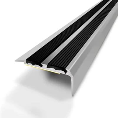 3m Trapneus Met 2 Zelfklevende Strips Van Natuurlijk Geanodiseerd Aluminium 40mmx20mm/170cm