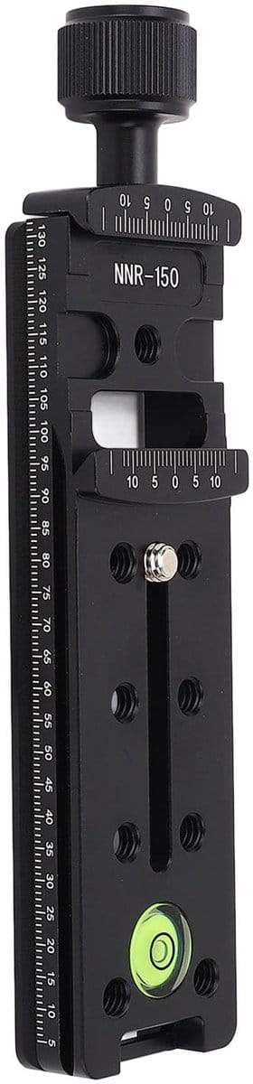 Dailygoods- Nodal Slide Aluminium Legering - Camera Rail - ARCA Knopklem - 2-Weg Slot - 38 mm - Voor Panorama/Macro Fotografie