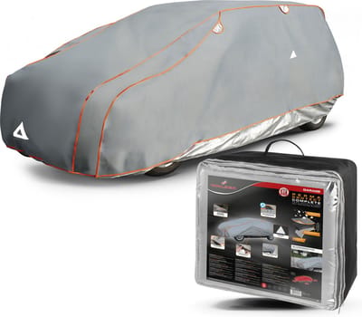 Walser Auto-hagelbeschermhoes Perma Protect Complete - hagel bescherming dekzeil waterafstotend - hagelbeschermende garage voor SUV/VAN Maat 8 grijs