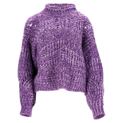 Isabel Marant Jarren coltrui in paars mohair