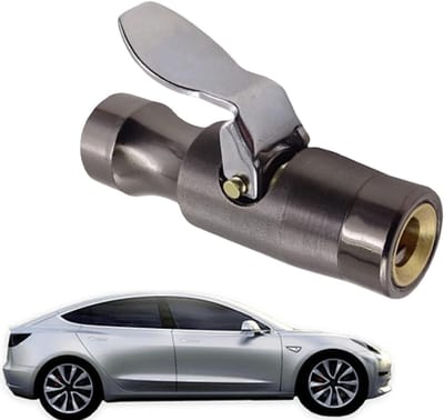 Luchtaansluiting - Bandenpomp connector - Banden oppompen - Ergonomische manometer - 30 gram - Zwart