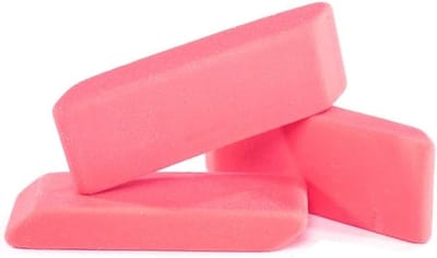 Vlekvrije Gummen - Kantoorgummen Projectgummen - Fouten Corrigeren - 90 Stuks Pakket - 5x2x0.2 cm - Roze