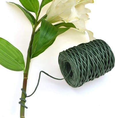 Gedroogde Bloem - Decoratieve Bloem - Ambachtelijke Projecten - Flexibele Metaaldraad - 210M - Groen