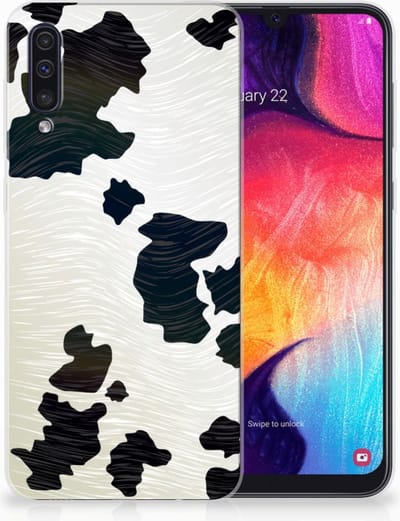 Samsung Galaxy A50 TPU Hoesje Koeienvlekken