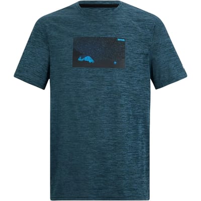 Heren Fingal T-shirt met korte mouwen en gemêleerde print