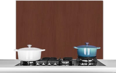 Spatscherm keuken 100x65 cm - Kookplaat achterwand Hout - Plank - Abstract - Patronen - Muurbeschermer - Spatwand fornuis - Hoogwaardig aluminium