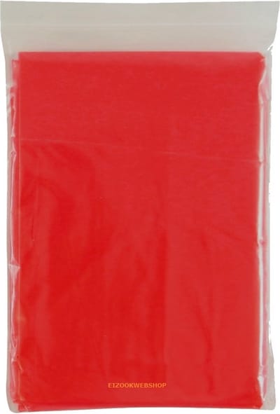 Eizook 10 st. beschermende wegwerp poncho Rood | Regen | Festival | wandelen | evenement
