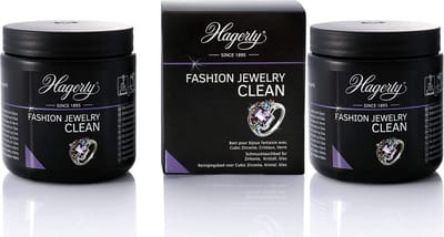 Hagerty Dompelbad  Fashion Jewelry Clean - 2 X 170 ml - Reinigingsmiddel zirkonia kristalstenen en glasstenen juwelen