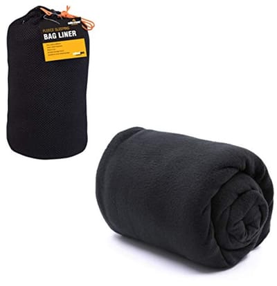 Fleece slaapzak inlegdoek - Comfort en warmte voor camping en festivals - Compact en eenvoudig te reinigen - 220 x 85 cm
