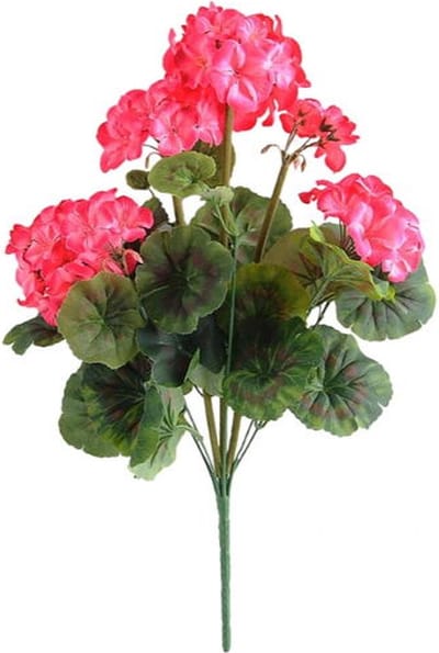 Kunstbloem geranium 45 cm, donkerroze Buitengewoon de Boet