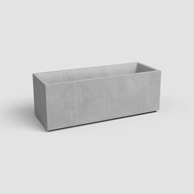 Grijze Plantenbak Sydney 100cm - Steenlook, UV- & Vorstbestendig
