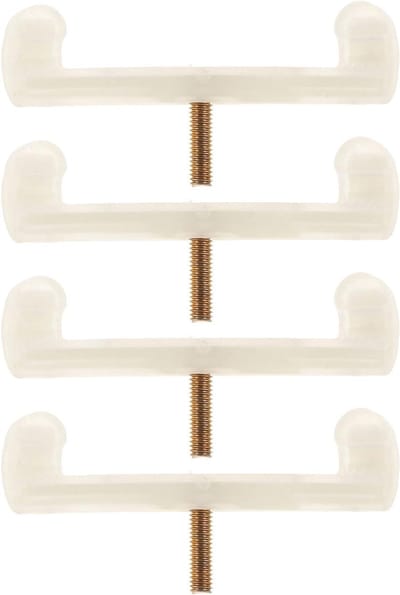 Vioolschoudersteun Voetjes - Antislip Kussens - Comfortabel Spelen - Universele Vervanging - 4 Stuks - Beige