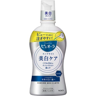 Kao - PureOra Medicinal Nano Bright Liquid Toothpaste 400ml