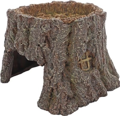 Hobby Decoratie Trunk Cave boomstam grot voor aquarium en terrarium 16,3 | 25,5 cm