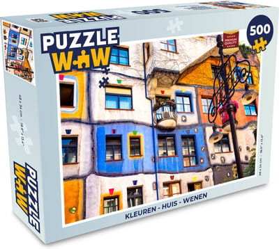Puzzel Kleuren - Huis - Wenen - Legpuzzel - Puzzel 500 stukjes