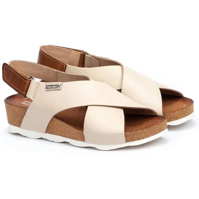 Pikolinos -Dames - crÈme - sandalen - maat 38