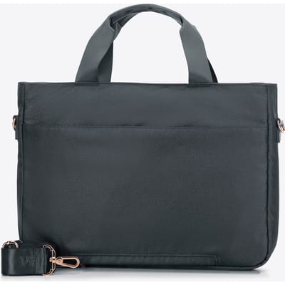 Wittchen Dames 14" Laptoptas met Quilting, Grijs Polyester