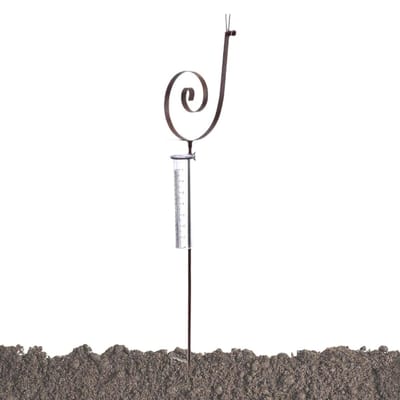 Regenmeter Tuin - Neerslagmeter Balkon - Waterstand Meten - Decoratieve Slak Vorm - 32 cm Hoog - Groen