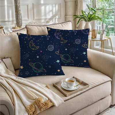 Boraboi® Luxe Decoratieve Kussenhoezen set van 2 , Zachte Suède Touch- 50x50cm -(Blauw,Geel,Roze,Groen)
