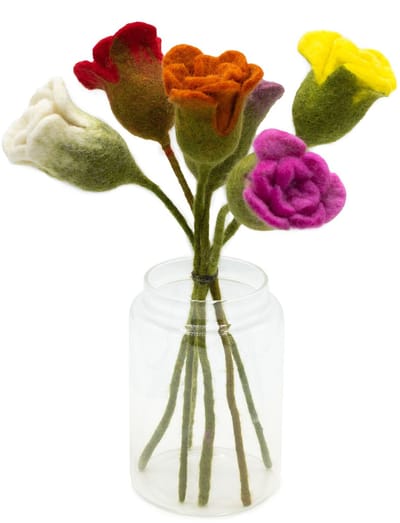 Ancient Wisdom - Droogbloemen - Vilten bloemen multicolor one size - decoratie - kunstbloemen - interieur - viltbloemen - bloemenstuk