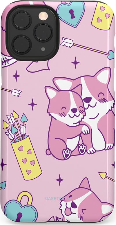 Casetastic Hoesje Geschikt voor Apple iPhone 11 Pro - Stijlvolle Beschermende Duo-layer Case - Cupi Cori