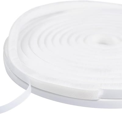 Famanu – Borstelafdichting - deurafdichting - zelfklevend - 9 mm (B) x 5 mm (D) x 5 m (L) - deurafdichting - insectenbescherming - afdichtingsborstel voor deur - ramen - kledingkast - tochtstopper voor deuren - wit
