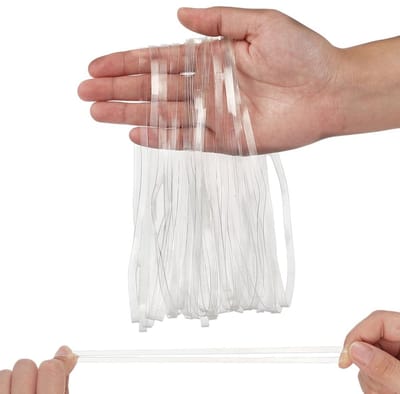 Zeynomax - Grote elastiekjes - Transparante elastiekjes - Ideaal voor kantoor en kunstwerk - 19 cm - Elastisch en duurzaam - Voor dagelijkse gebruik..