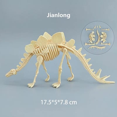 Doe-het-zelf Montage Jura Dinosaurus Fossiel Skelet Mosasaurus Tyrannosaurus Actiefiguur Collectie Ingenieus Model Kinderspeelgoed groen