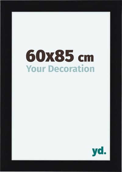 Your Decoration - Fotolijst 60x85 cm - MDF - Zwart Hoogglans - Como