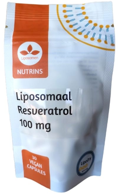 Nutrins resveratrol capsules liposomaal 30 capsules - 100 mg Resveratrol