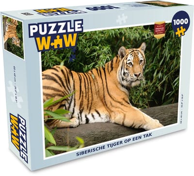 Puzzel Tijger - Boom - Bladeren - Legpuzzel - Puzzel 1000 stukjes volwassenen