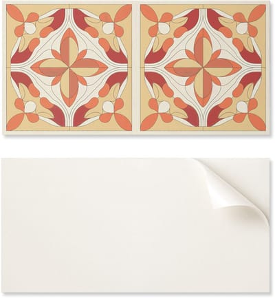 Zelfklevend vinylpaneel met print, 100x50 cm, abstract bloemenpatroon