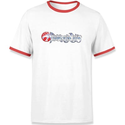 Thundercats Logo Ringer T-Shirt - White/Red - S - White/Red