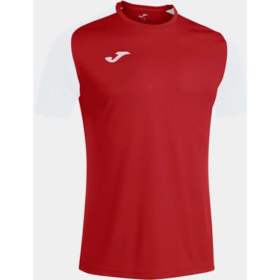 Joma Academy IV Shirt Korte Mouw Kinderen - Rood / Wit | Maat: 96-104