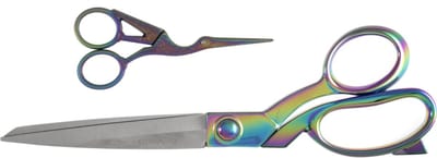 Milward Set Stoffenschaar (25,5cm) & Borduurschaar (11,5cm) Rainbow