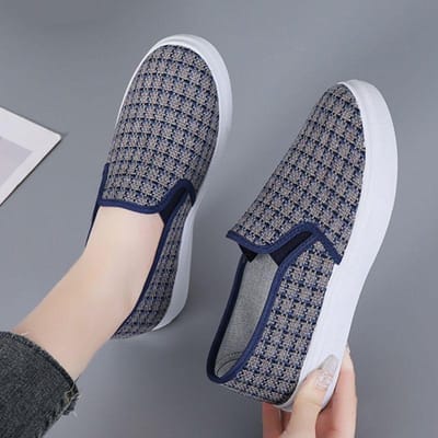 Canvas Schoenen Oude Peking Stoffen Schoenen Casual Gemakkelijke Schoenen Zachte Zool Antislip Dames Schoenen 40 blauw