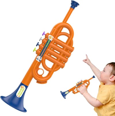 Kindertrompet Speelgoed - Muziek Instrument - Muziek Leren - Realistisch Ontwerp - 375 cm - Willekeurig