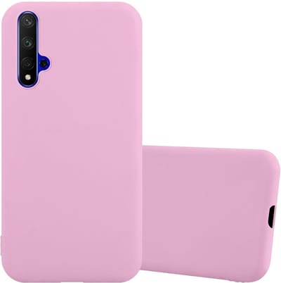 Cadorabo Hoesje geschikt voor Honor 20 / 20S / Huawei NOVA 5T in CANDY ROZE - Beschermhoes gemaakt van flexibel TPU silicone Case Cover