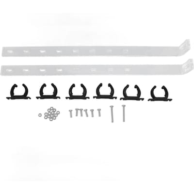 Lot de 2 supports d'éclairage réglables en acrylique transparent pour aquarium, installation facile