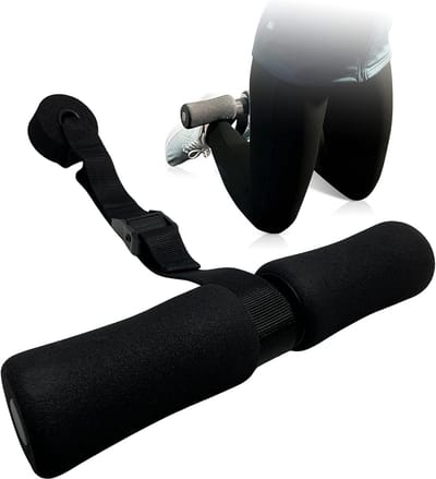Hamstring Curl Strap - Beenband Fitness - Kracht Opbouwen - Verstelbaar Schuim - Universeel - Zwart