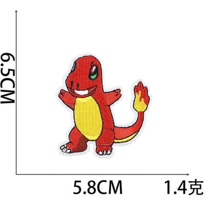 Pokémon Cartoon Borduurstof Sticker Pokemon Patch Sticker Computer Borduur Chapter Jongen Marvel Borduurstickers no. 2~_3 pieces