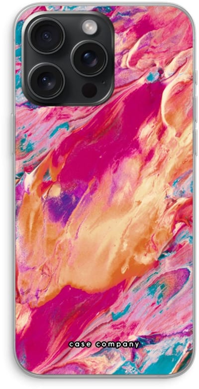 Case Company® - Hoesje geschikt voor iPhone 15 Pro Max hoesje - Pastel Echoes - Soft Cover Telefoonhoesje - Bescherming aan alle Kanten en Schermrand