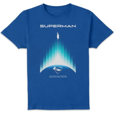 DC Comics Superman You're Much Stronger Than You Think You Are Unisex T-Shirt - Blue - S