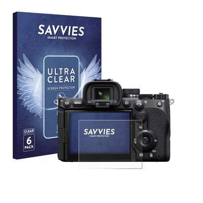 Savvies - Screenprotector voor Sony Alpha 7 V (ILCE-7M5) - Folie Beschermfolie transparant 6 Stuks