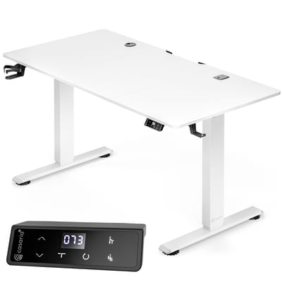 Casaria Zit sta bureau - Elektrisch Verstelbaar USB 120x60cm – Wit
