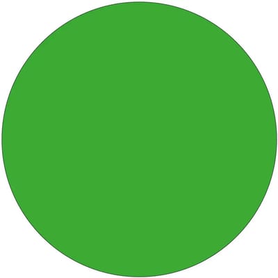 Rond lichtgroen bord | gecoat dibond materiaal | 10 cm