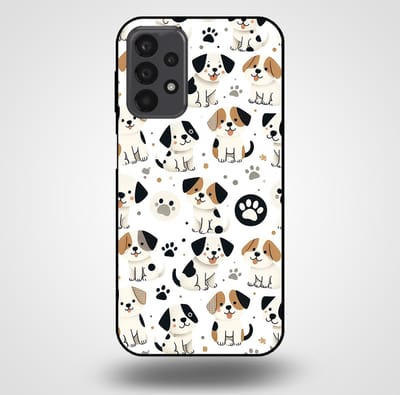 Smartphonica Telefoonhoesje voor Samsung Galaxy A23 5G met honden opdruk - TPU backcover case honden design geschikt voor Samsung Galaxy A23 5G