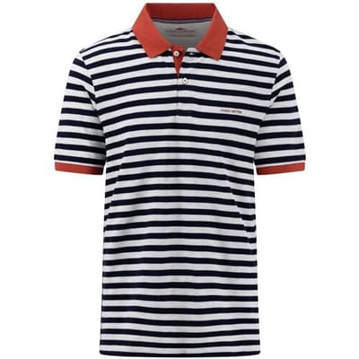 Fynch-Hatton Polo Striped Cotton made in Africa CmiA Navy / male